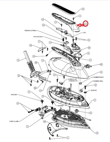 Ensemble D Incrustations VC Bleu Louros pour Centrale Vapeur PHILIPS
