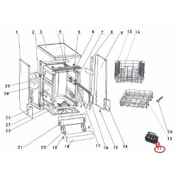 Panier à Couverts pour Lave-Vaisselle Lazer PROLINE