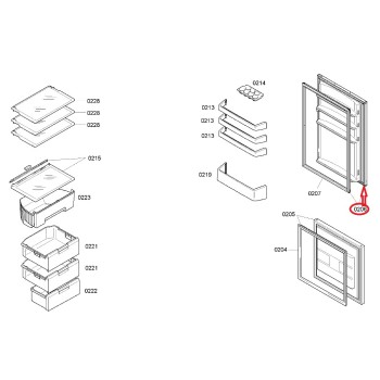 Porte Refrigerateur pour Refrigerateur VIVA
