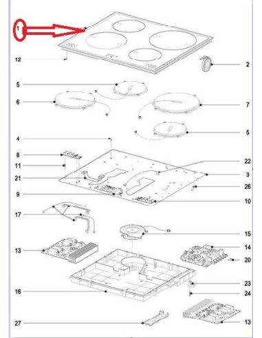 Plaque de Cuisson pour Plaque de Cuisson MIELE