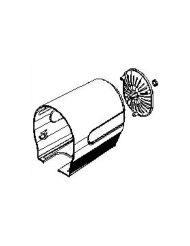 Carter+Flasque/arriere/blanc pour Ventilateur TURBO SILENCE EXTREM ROWENTA