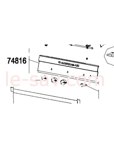 Console Avant Gris Foncé pour Barbecue Adélaïde 3 Woody/3 Woody L/3 Classic L&L Deluxe Campingaz