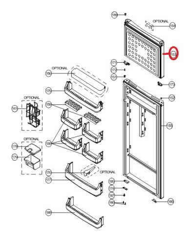 Porte Congélateur pour Refrigerateur PROLINE