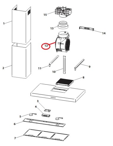 Moteur pour Hotte HOTPOINT