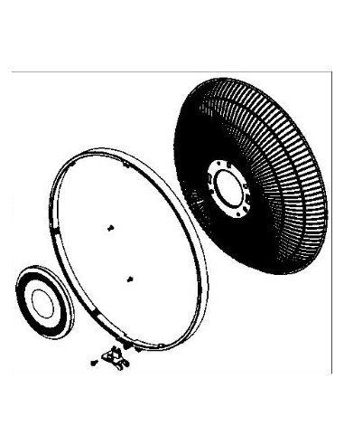 Grille Avant Complet pour Ventilateur ROWENTA
