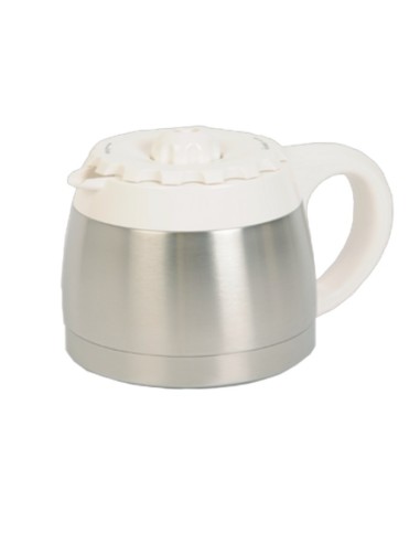 Pot Thermos Inox avec Bouchon Blanc pour Cafetière Express Seb