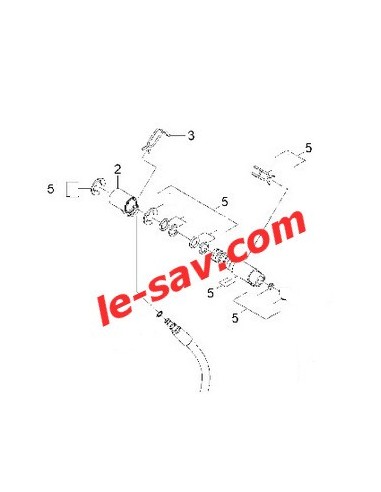 Kit de pièces de rechange arbre creux K 6.310