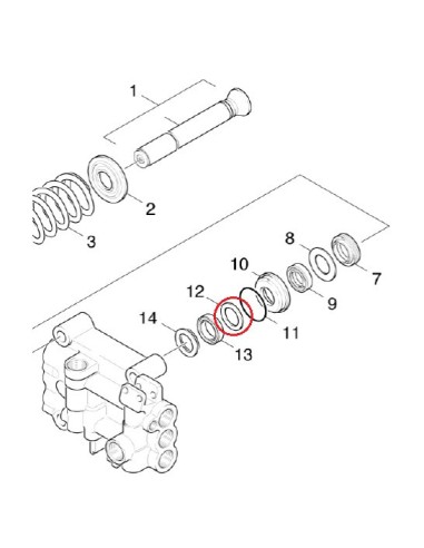 Rondelle de Piston pour Nettoyeur Haute Pression Karcher