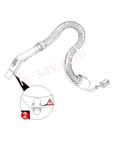 Tuyau d'aspiration pour Kärcher pulvérisation d'extraction unités.
