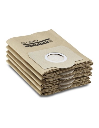Pochette de 5 Sacs Filtre Papier pour Aspirateur / Injecteur Kärcher