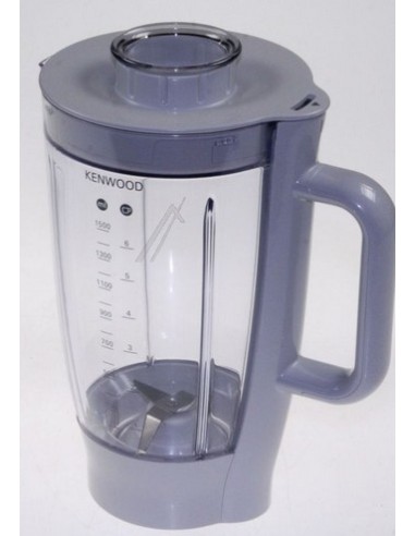 Bol blender Mixeur 1.5 Litres Gris pour Robot Kitchens Machine KENWOOD