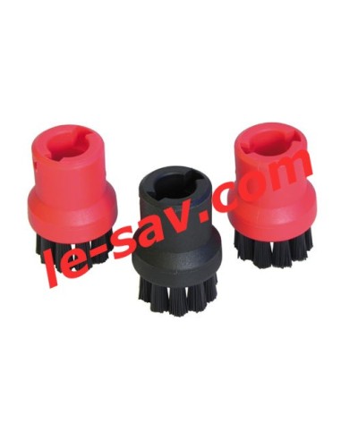 Petites Brosses Rondes x 4 pour Nettoyeur Vapeur Kärcher