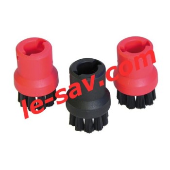 Petites Brosses Rondes x 4 pour Nettoyeur Vapeur Kärcher