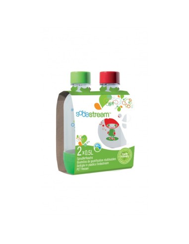 Pack de 2 bouteilles de gazeification 0.5L de sodastream