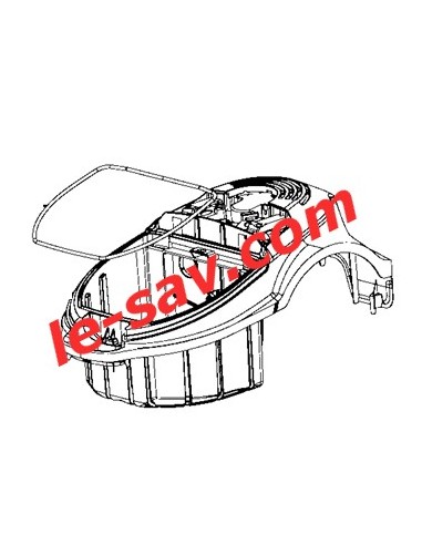 Demi boitier superieur rouge X-trem Power rouge