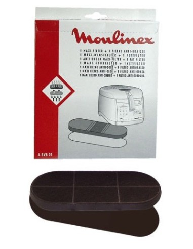 1 Maxi Filtre + 1 Filtre Anti-Graisse pour Friteuse Supremia C.Amovible (Time)