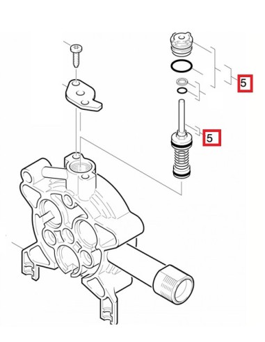 Limiteur de Pression Complet D5.7 Pur pour Nettoyeur Haute Pression Karcher