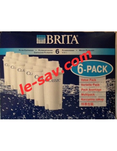 Recharges 6 cartouches filtrante Brita Classic