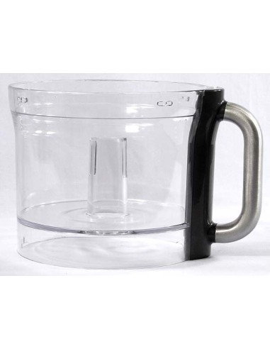 Bol Mélangeur Transparent 2000 ml + Poignée / Anse Grise pour Robots Multipro Excel Food Processor KENWOOD