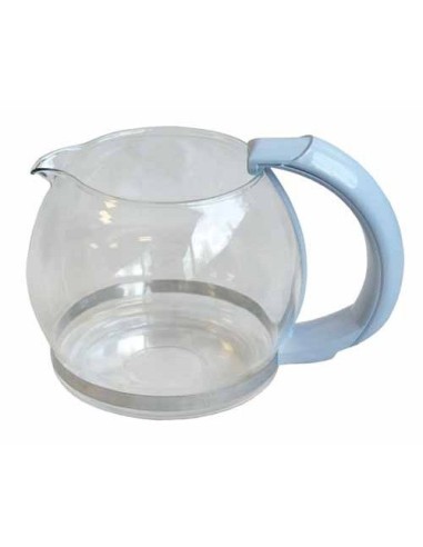 Bol / Verseuse 15 Tasses en Verre avec Poignée Bleue pour Cafetière Cocoon / Soléa Moulinex