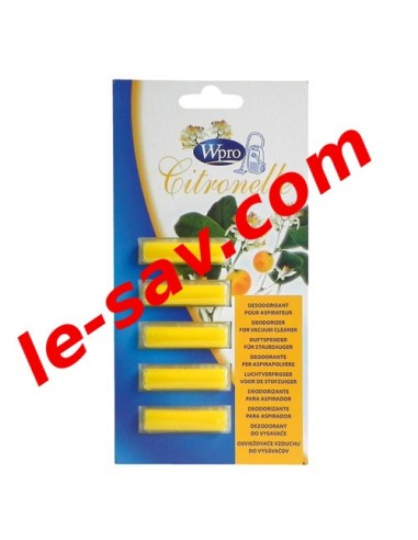 Desodorisant citronelle pour aspirette hoover