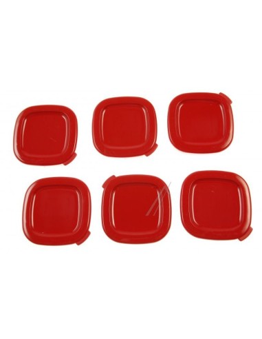 Couvercles x 6 pour Yaourtière Multi / Delice / Compact Seb