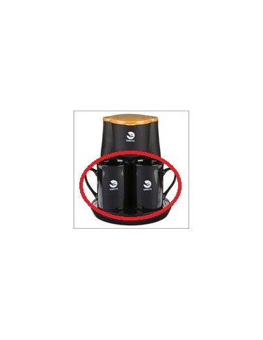 Tasses noires pour cafetiere robusta