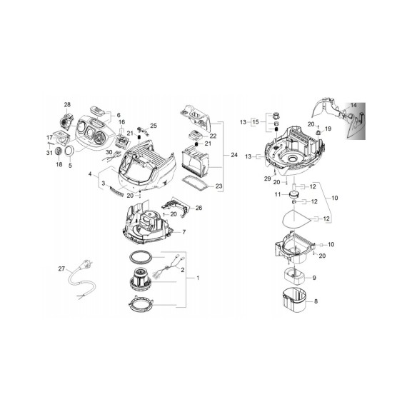 Moteur Aspirateur MV6 Premium Kärcher