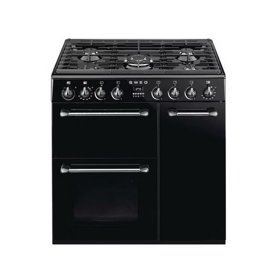 Cuisinière  90 DUAL FUEL BLACK CHROME FALCON
