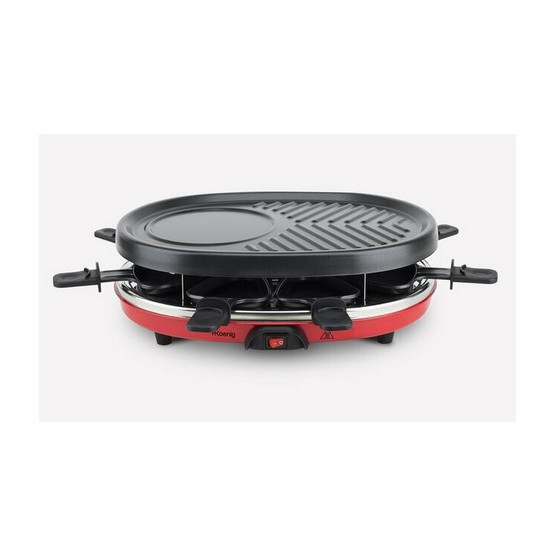 Appareil Raclette Grill 4 en 1 pour 8 Personnes RP412HKOENIG