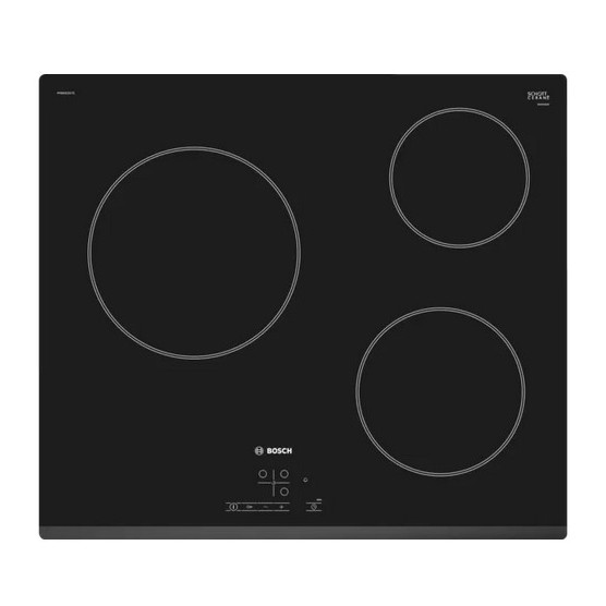 Plaque de Cuisson Céramique PKM631B17E/01 Bosch