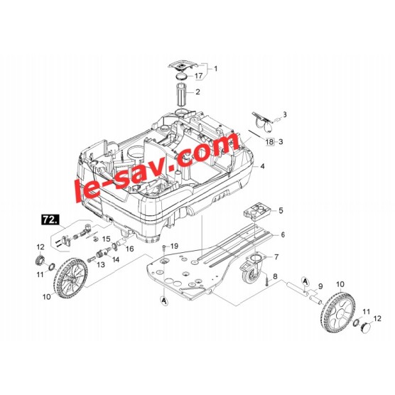 Capot inferieur HDS 6/10 C