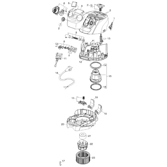 Capot + Moteur WD 5600 MP